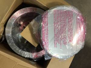 lot 3 image: HotShot Explorer Portable Low Smoke 19.5 in. Round Wood-Burning Fire Pit in Stainless Steel with Carry Bag  Customer Returns See Pictures