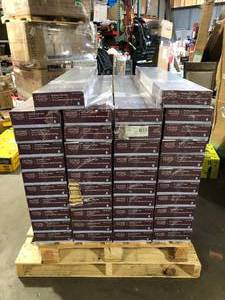 lot 26 image: 40 Boxes of Home Decorators Collection Hunting Trail Oak 12 mm T x 7.6 in. W Waterproof Laminate Wood Flooring (16 sqftcase) Customer Returns See Pictures
