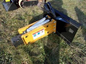 New Skid Steer Mounted Agrotk Industries 680 Jack Hammer w 2 bits and Charging Kit