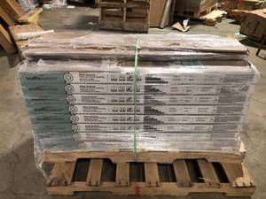 24 Boxes of TrafficMaster Kettle Keep Oak 8 mm T x 8 in. W Water Resistant Laminate Wood Flooring (21.3 sqftcase) Customer Returns See Pictures