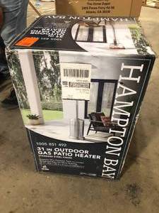 Hampton Bay 48000 BTU Stainless Steel Patio Heater Customer Returns See Pictures