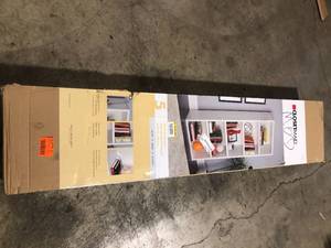 ClosetMaid 73 in. H x 30 in. W x 14 in. D White Wood 5-Cube Storage Organizer   Customer Returns See Pictures