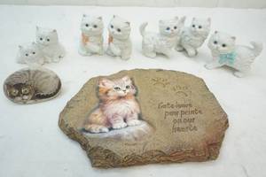 lot 27 image: Cat figurines