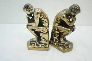 lot 37 image: The Thinker Bookends