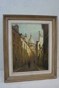 lot 238 image: Loran Claude Oil Painting of Paris