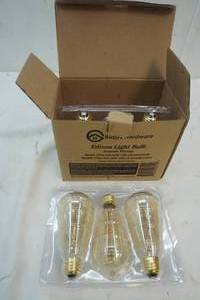 lot 239 image: 6 Edison Light Bulbs