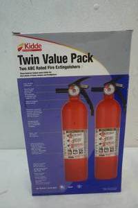 lot 267 image: Twin Value ABC Rated Fire Extinguishers