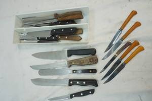 lot 278 image: Variety of Used Kitchen Knives