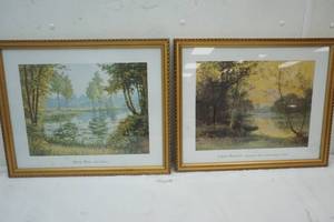 lot 286 image: Pair of Landscape pictures