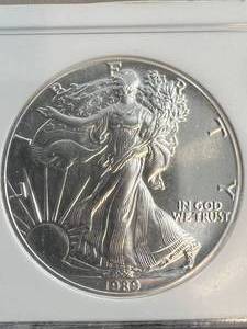 1989 AMERICAN SILVER EAGLE NGC MS69