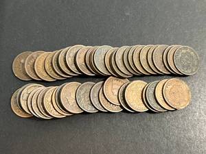 ROLL OF 50 US MIXED DATE INDIAN HEAD CENTS