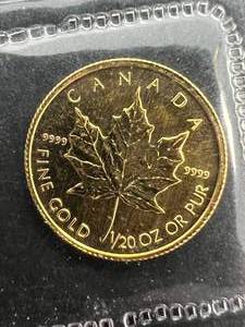 120TH OZ .9999 PURE GOLD 1998 CANADIAN MAPLE LEAF