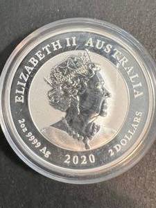 2 TROY OZ .999 FINE SILVER WWII VICTORY ROUND IN AIRTITE