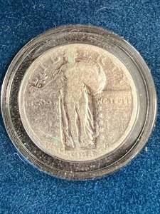 1928-D US STANDING LIBERTY QUARTER IN BOX