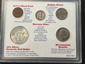 AMERICAS FAVORITE COINS 5 COIN SET