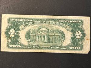 1953C US RED SEAL $2 BILL