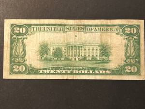 1928 US $20 GOLD CERTIFICATE