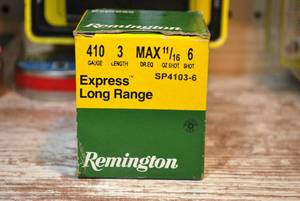 lot 17 image: Remington Express Long Range .410 3 1116 oz 6-shot 25 shells