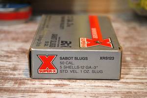 lot 18 image: Winchester Super-X 12ga 1oz 3.50 Sabot Slug shells (5 shell box)