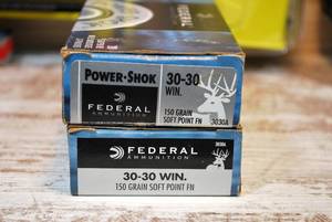 lot 19 image: Federal Power Shok 30-30 Win 150 gr soft tip 40 rounds (2 x 20)