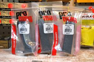 lot 9 image: 3 new ProMag 15 round steel magazines for Beretta 92FFS96
