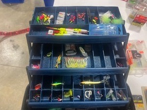 lot 8 image: TACKLE BOX LOADED WITH GEAR