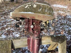 lot 18 image: Two Old Johnson Outboard Motors