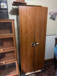 lot 228 image: Three Large Wood Bookshelves