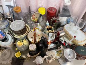 lot 232 image: Variety Dishware, Plates and Glasses