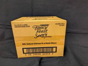Case of Purina Fancy Feast Savory Puree Naturals Cat Treats Best By 82023