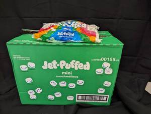 Case of 18 Bags of Jet Puffed Mini Marshmellows 4022024