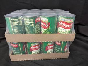 Flat of 24 Cans of Peas Best By 12282024