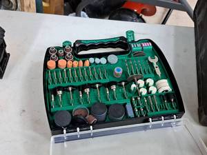 lot 183 image: Hitachi Mini Grinder Accessory Kit 200-piece