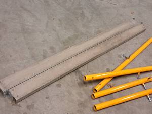 lot 49 image: Lot of (2) 67-12 Scaffolding Support Rails