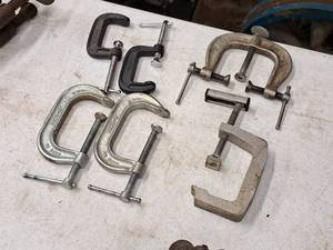 lot 273 image: Lot of (6) Assorted C-Clamps