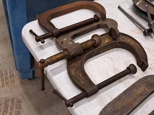 lot 276 image: C-Clamps - (2) 6 and (1) 4