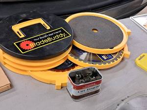 lot 321 image: Blade Buddy Case with (3) Blades and (6) Bushings