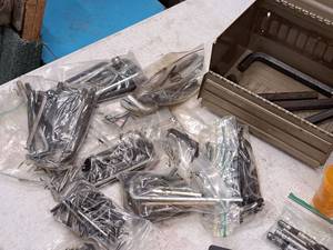 lot 349 image: 8-12 Metal Tool Box with Hex Wrenches