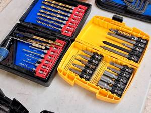lot 364 image: (1) DeWalt Driver Bit Set and (1) Ryobi Drill Bit Set