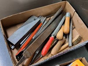 lot 366 image: Lot of (1 Box) FilesRasps, Chisels and Punches