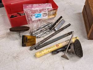 lot 358 image: 11 Plastic Tool Box with Assorted Drill Bits and Accessories