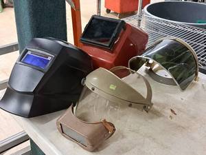 lot 13C image: Lot of (4) Welding Masks