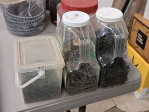lot 443 image: Lot of (5 Jugs) Assorted Drywall Screws