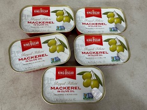 5 New Tins of Mackerel in Olive Oil