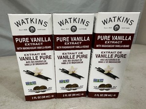 3 New Watkins PURE Vanilla Extract