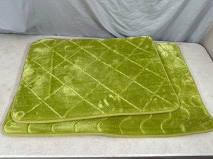 2 New Memory Foam Bath Rugs