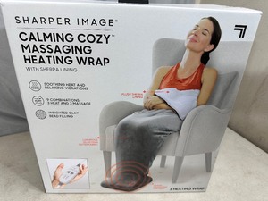 New Sharper Image Calming Cozy Massaging Heat Wrap