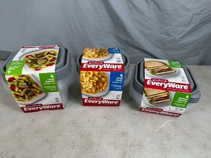 12 New Food Storage Containers with Lids