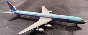 lot 33 image: Trans Caribbean Gemini 250 Die Cast Metal Airplane with Folding Landing Gear - No Stand, Plane Measures 9.25-inches Long, 7-inches Wide Wing Tip to Wing Tip