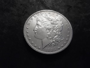 1884 O Morgan Silver Dollar